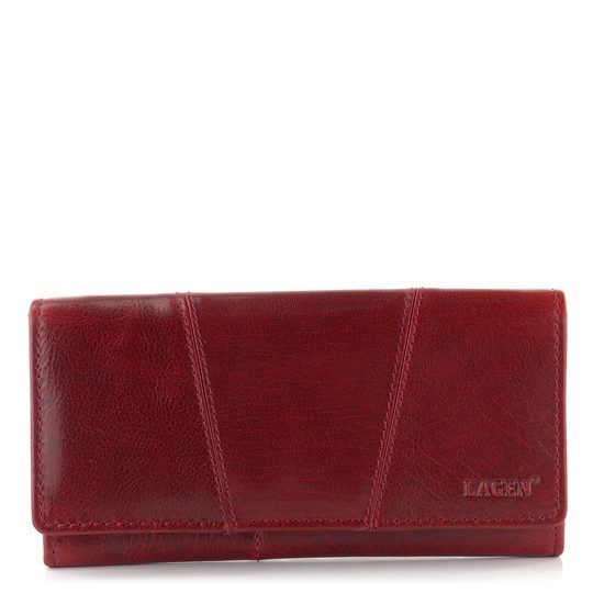 Dámska peňaženka podlhovastá kožená vínová PWL-388/T