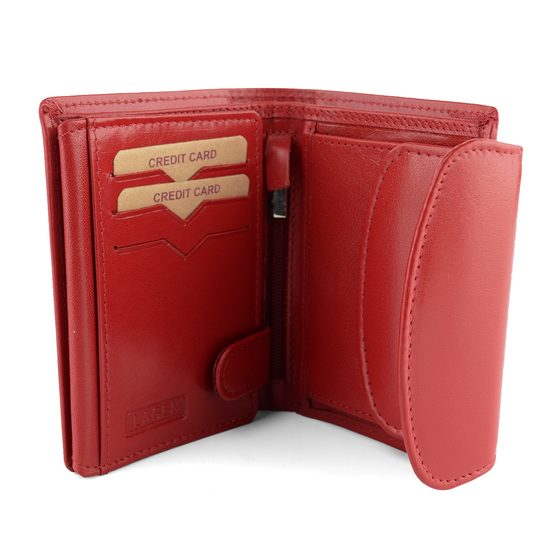 Dámska peňaženka menšia červená 7528-Red