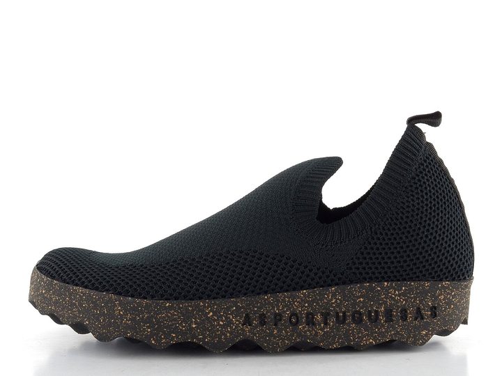 Asportuguesas prozouvací úpletové polobotky černé P018226000