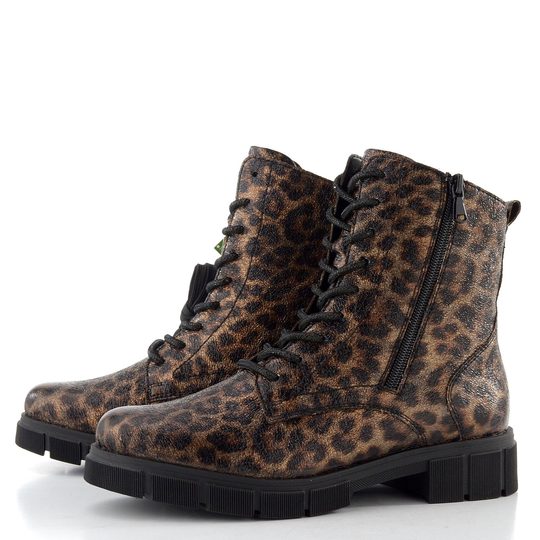 Remonte šněrovací kotník se zipem vzorovaný D2S72-90