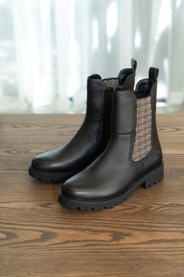 Remonte vyšší chelsea kotník schwarz/schwarz-gold D8694-03