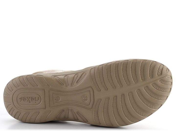 Rieker sandále s gumičkami béžové 64888-60