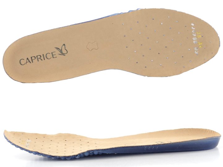 Caprice kožené baleríny Taupe Combi 9-22103-20