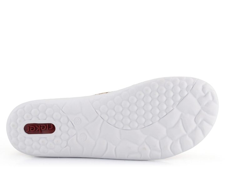 Rieker béžové polobotky s prořezávaným vzorem 52803-60