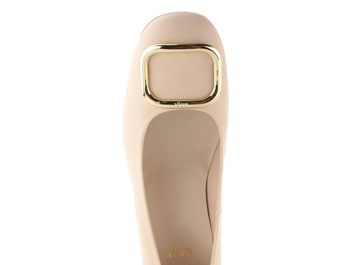 Högl hladké kožené lodičky se sponou sand 1-104000-1300