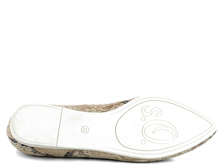 s.Oliver baleríny hadie Beige Snake