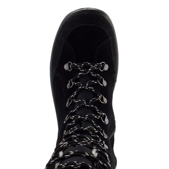 Rieker šnurovacia členková obuv s membránou čierna L7101-00