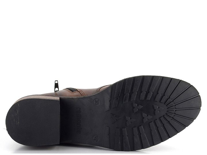 Remonte šnurovacia členková obuv tmavo hnedá D1A70-22