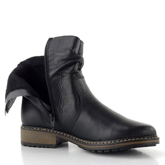 Rieker černý hladký kotník Z6883-00