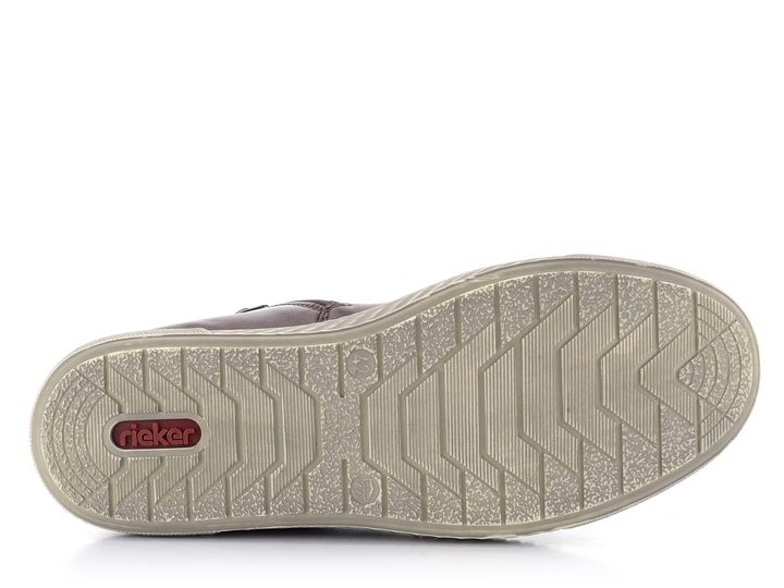 Rieker šnurovacia pánska členková obuv tmavo červená 17940-35