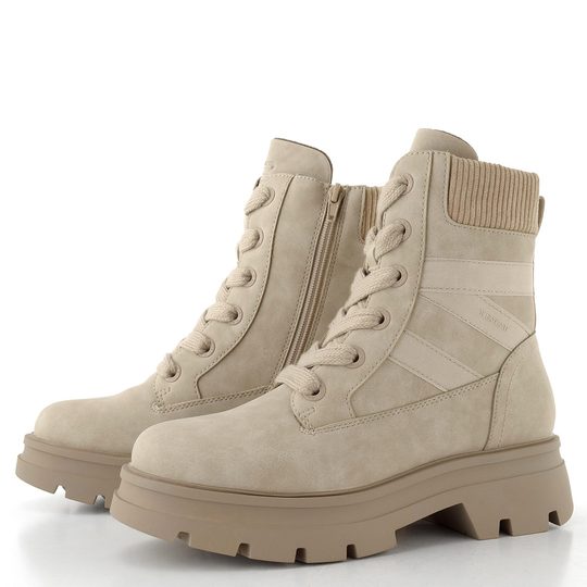 TT.Bagatt kotník na hrubé podešvi béžový D35-ATS30-5569