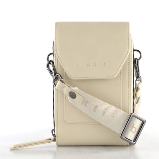 Bugatti malá crossbody kabelka/puzdro na telefón béžová 49665350