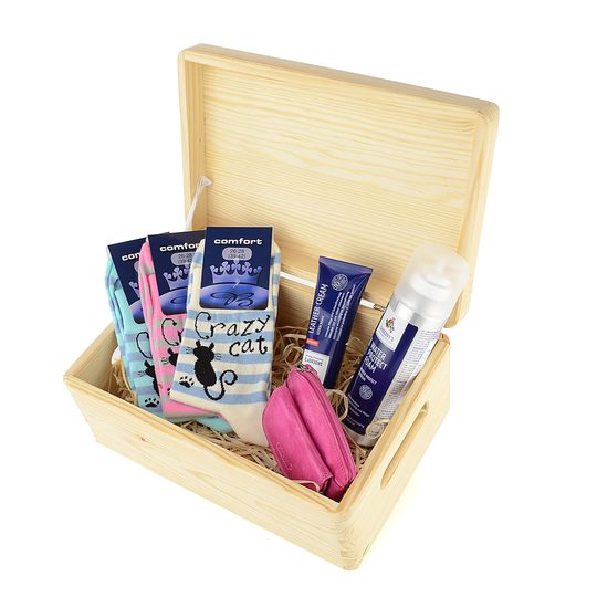 Dřevěný box s víkem