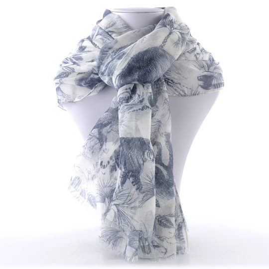 Fraas lehký udržitelný šál s motivy divokých zvířat 640074-987