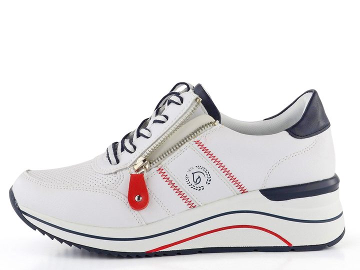 Remonte tenisky na klínku Weiss/Pazifik/Rosso D0T04-81