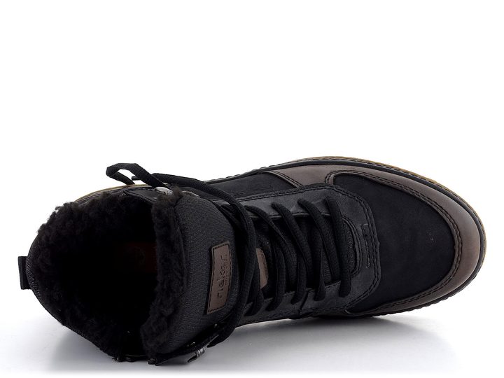 Rieker pánský teniskový kotník s membránou černý 38545-00