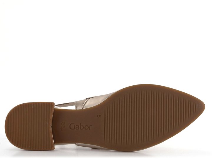 Gabor metalické baleríny s voľnou pätou Puder 41.502.62