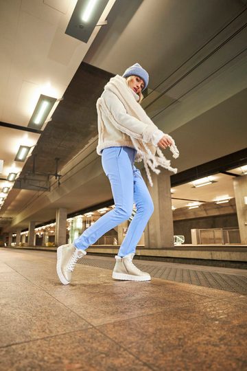 Rieker Revolution členková obuv na platforme svetlá W1071-90