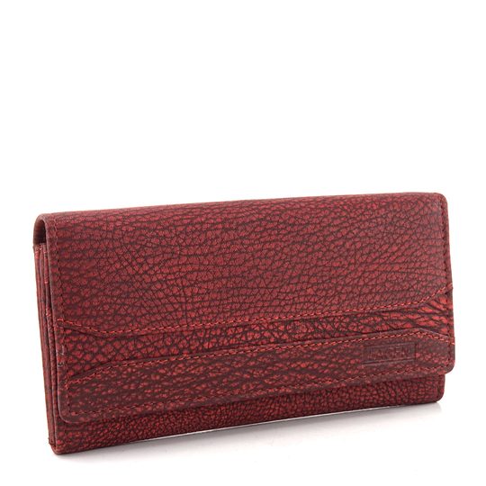 Dámska kožená peňaženka červená W-2025/W-Red