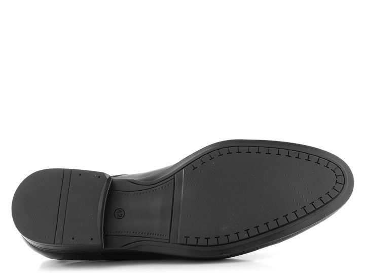 Barton elegantní černé polobotky M23101