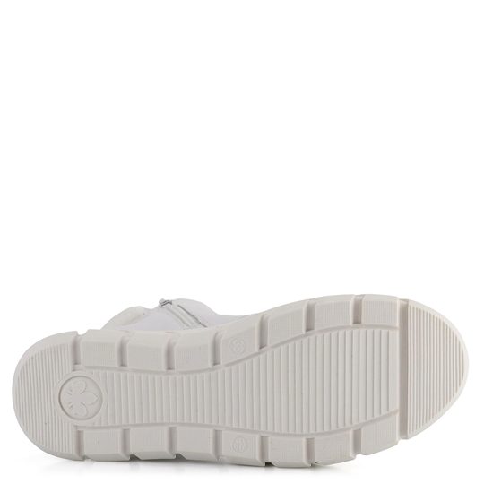 Rieker šnurovacia členková obuv na platforme biela Y3502-80