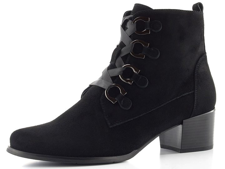 Regarde šněrovací kotník na podpatku Jolene-30 black
