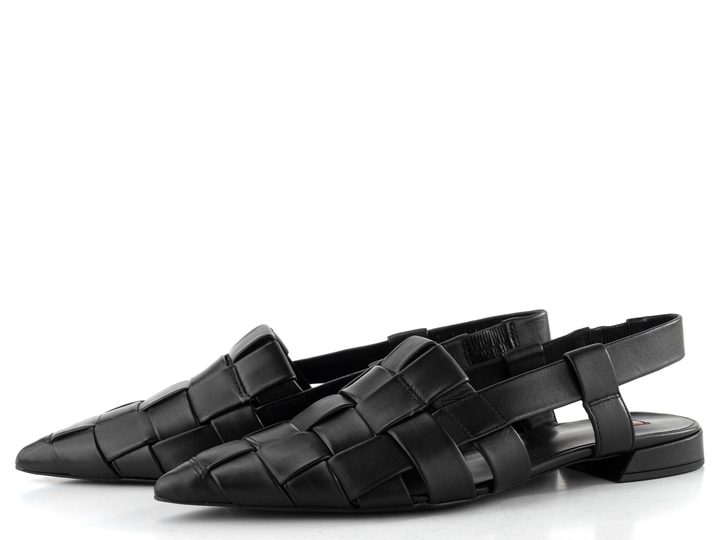 Högl baleríny s volnou patou schwarz 1-101930-0100