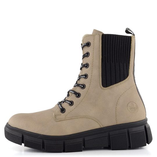 Rieker béžová šnurovacia členková obuv X3414-60