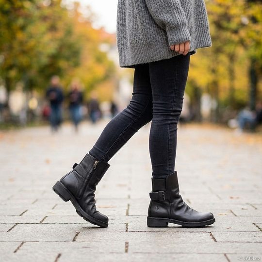 Fly London kotník se sponou black NURY175FLY