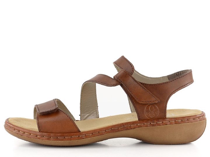 Rieker prírodné kožené sandále 659C7-24