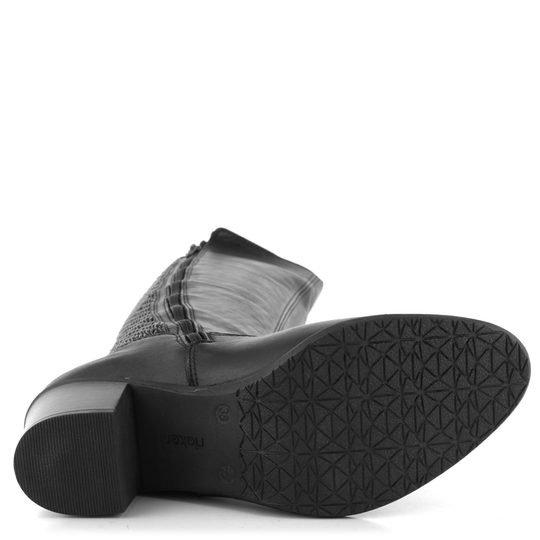 Rieker černé kozačky se strečí Y2050-00