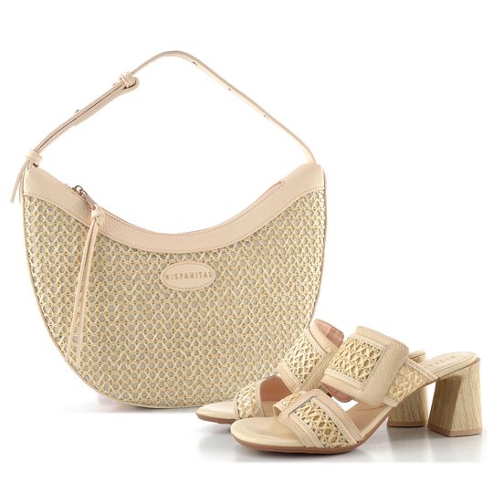 Hispanitas šľapky na podpätku Orquideas Panna/Butter RHV264747