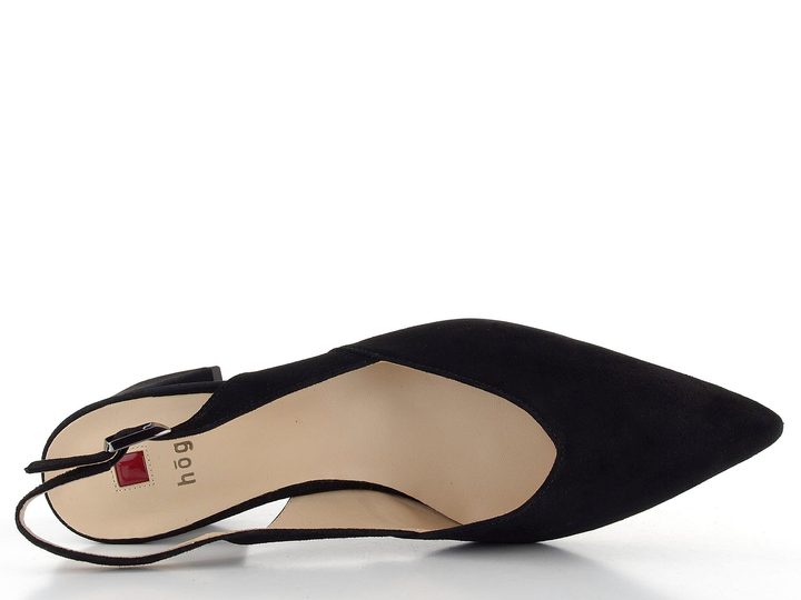 Högl semišové lodičky s voľnou pätou Schwarz  0-104612