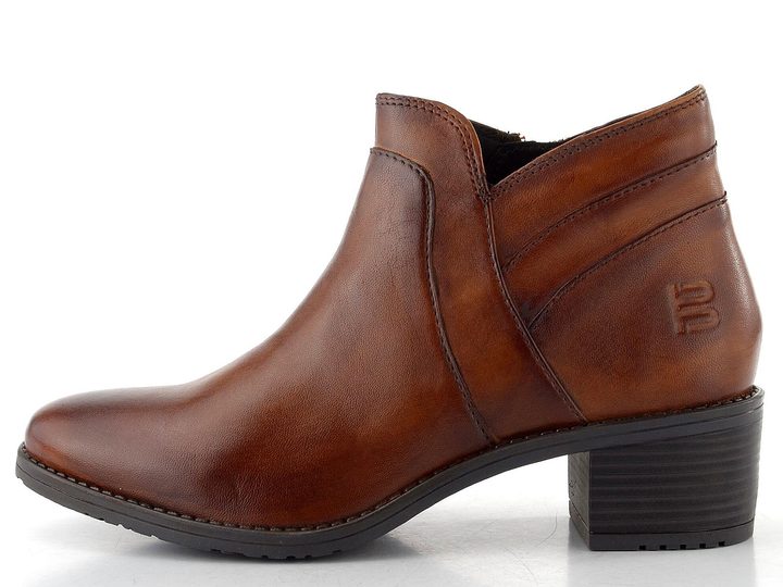 TT.BAGATT kotník na podpatku Cognac D11-7683C-4100