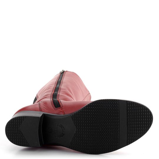 Barton variabilní kozačky šíře L kombinované červené 11819