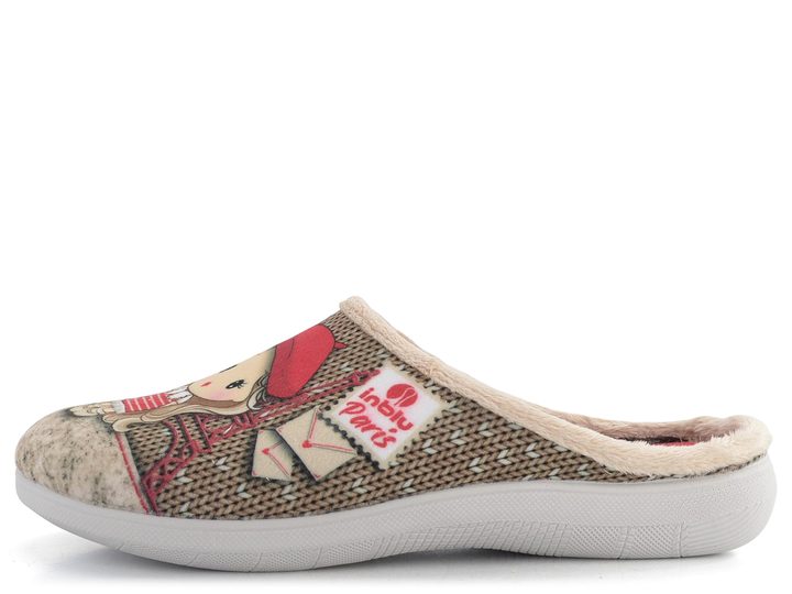 Inblu domácí pantofle s plnou špičkou a obrázkem Naturale EC000092