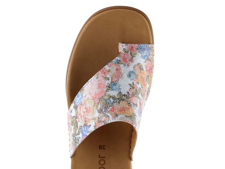 Gabor barevné pantofle žabky Weiss/Multicolor 63.700.30