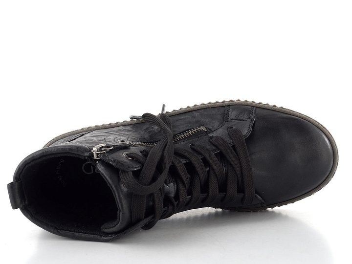 Gabor šněrovací kotník se zipem černý 73.730.57