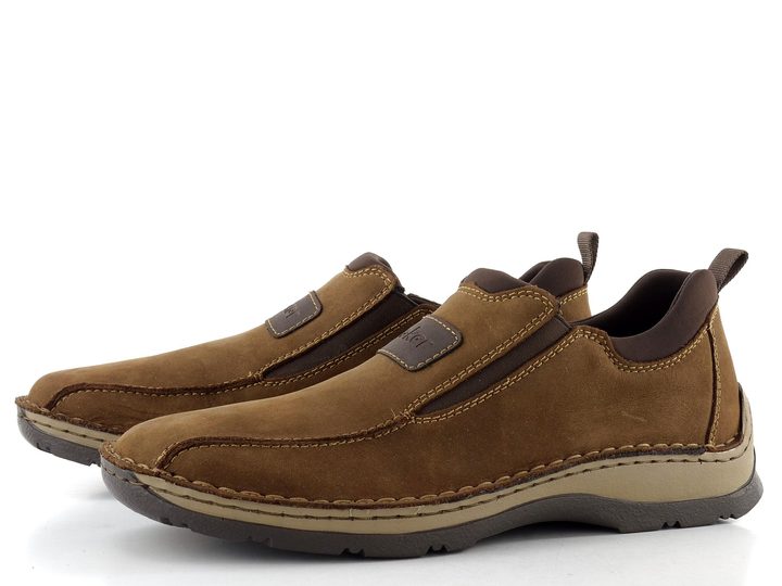 Rieker extra široké mokasíny hnědé 05363-26