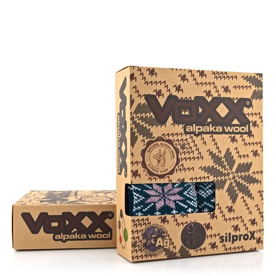 Dárkový box ponožek a palčáků Voxx s alpaka a merino vlnou zelená