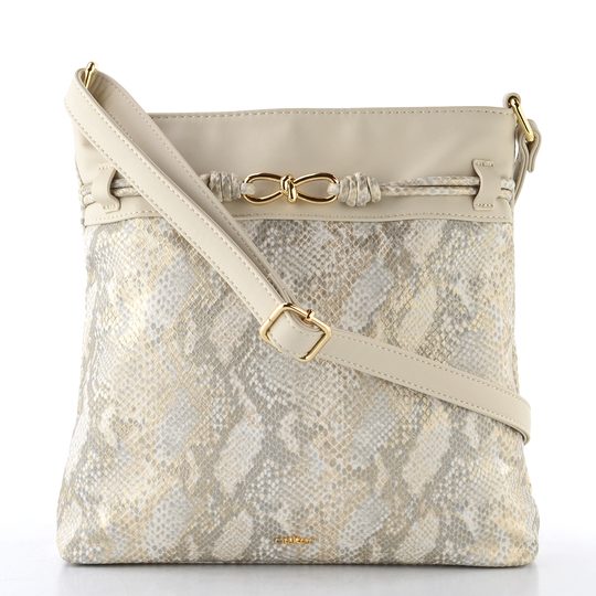 Rieker crossbody kabelka s hadinkou offwhite-gold/perle H1032-90