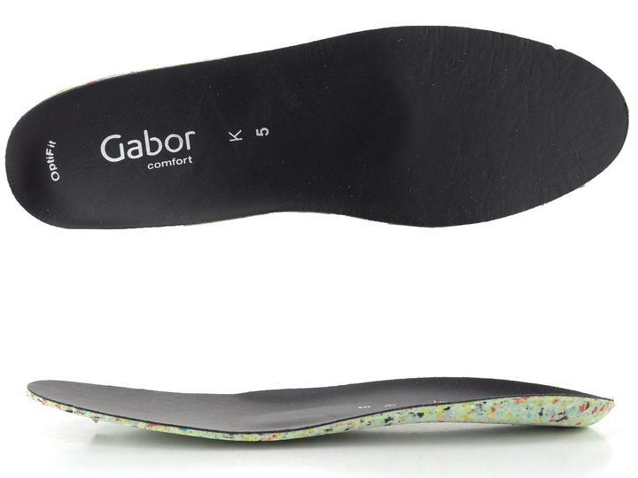 Gabor široké tenisky se zipem černé 76.307.67