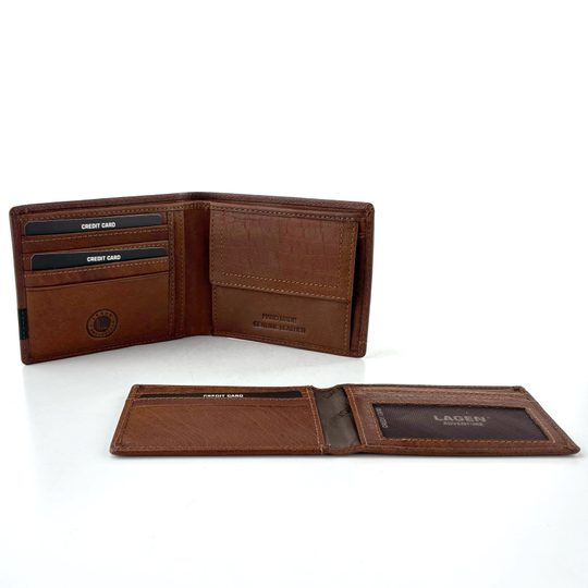 Lagen pánská peněženka cognac BX003 Z