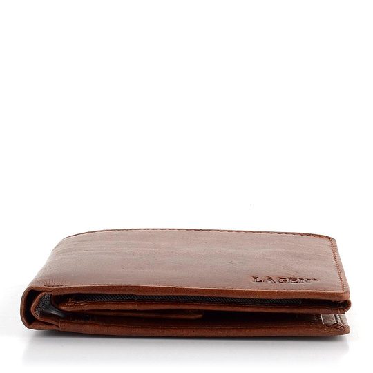 Pánská luxusní peněženka koňaková hnědá LG-2111