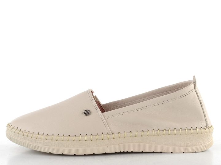 Looke kožené mokasíny Pascale krémové L0599_64