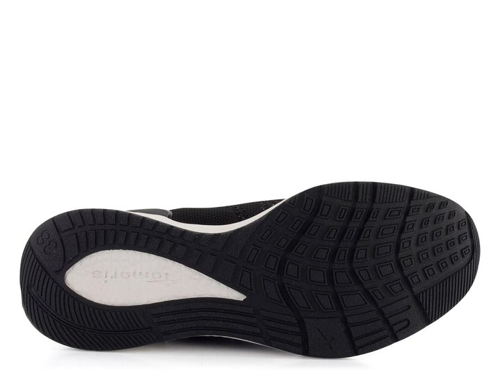 Tamaris tenisky ve sportovním stylu Black Metallic 1-23714-42