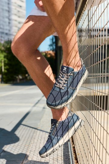 Rieker Sport pánské šněrovací polobotky tmavě modré B9302-14