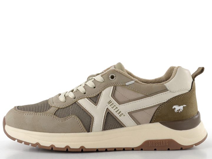Mustang pánske šnurovacie tenisky beige 26M0291005