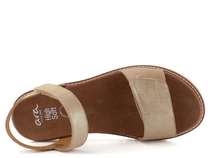 Ara dámske sandále Kent-Sport metalické béžové 12-28114-08