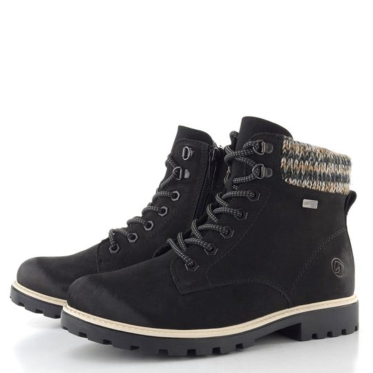 Remonte šněrovací kotník s membránou černý D8487-03